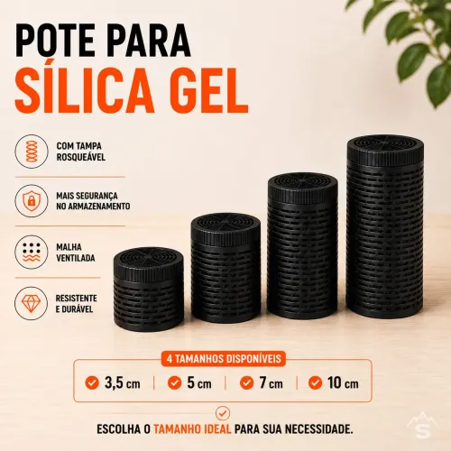 Pote para Sílica Gel