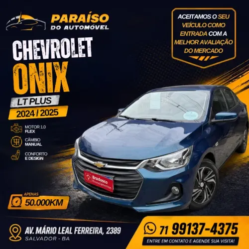 Chevrolet Onix Plus LT 1.0 12V Flex Mec. 4P 2025