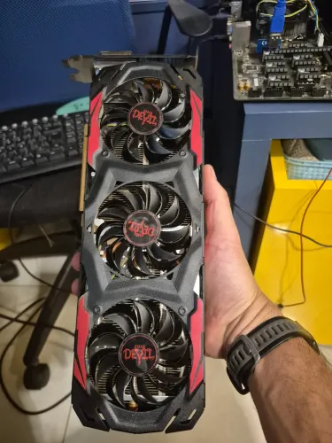 RX 570 4GB PowerColor Red Devil - Testada 100% - Ótimo Estado