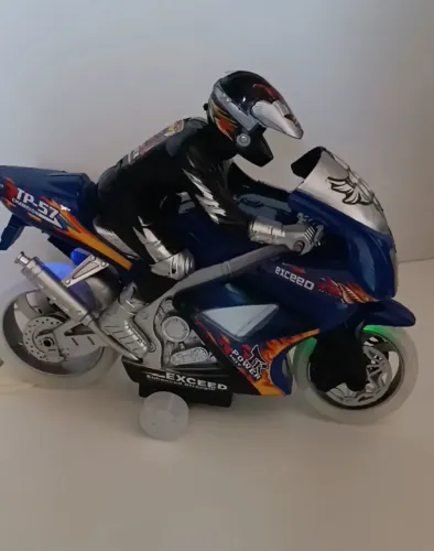 Moto de fricção com som e luzes (funcionando)