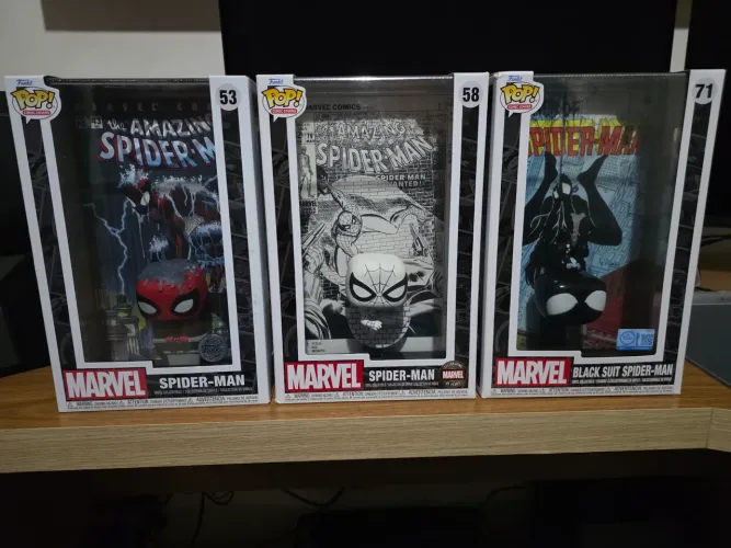 Trio Acrílico Funko PoP Spider Man (Homem Aranha)
