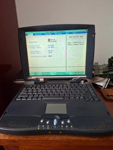 Lote Notebook Antigo Compaq Presario 1200 K6-II Leia