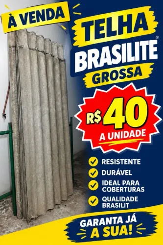 Telha brasilite GROSSA $40 UNIDADE