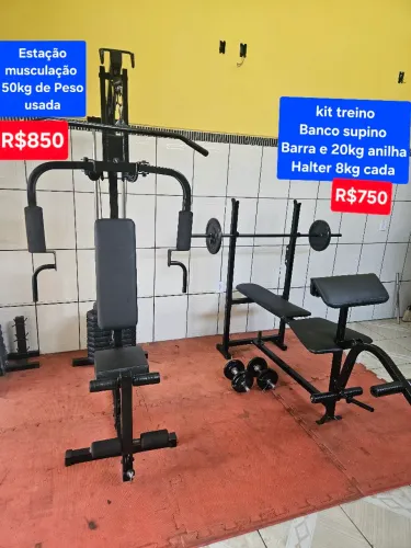 Kit treino parcelo cartão