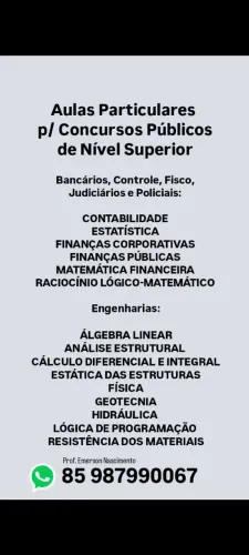 Aulas Particulares - Concursos Públicos