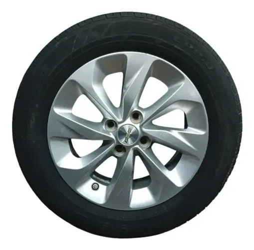 Roda Boa Pneu Meia Vida Gm Onix 1.0 Aut 2020 185 65 R15 Cinza