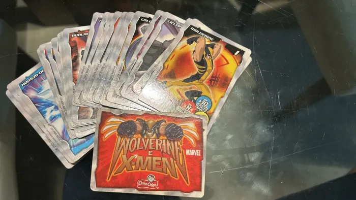 Lote 29 Cards Wolverine e X-Men Elma Chips 2009 Marvel - Falta só a nº 25