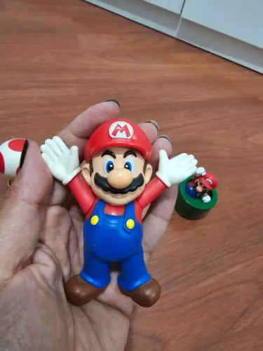 Bonecos colecionáveis Mario Bros Mc Donalds