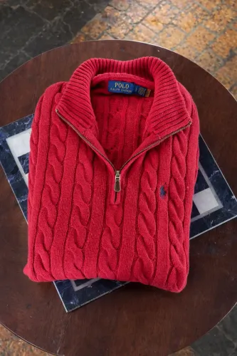 Quarter zíper ralph Lauren Vermelho RARO!! 
