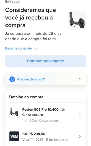 Patinete foston S09 Pro 10.400 mah