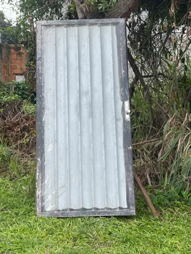 Portão social galvanizado 