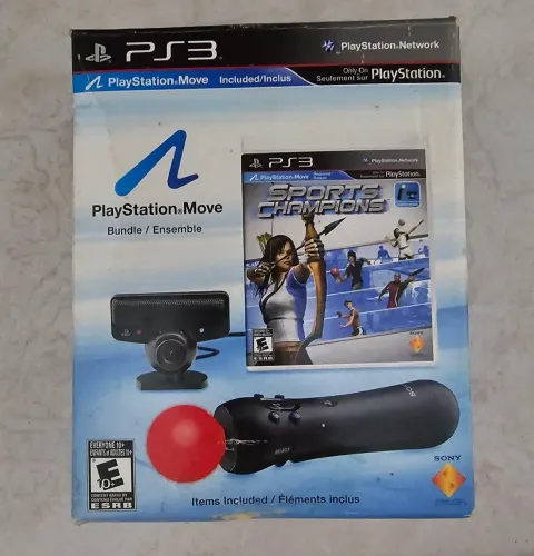 PlayStation Move (PS3) completo, na caixa!