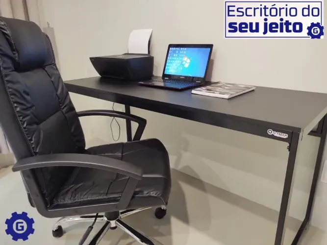 Escrivaninha Reforçada 1,5m NOVA Mesa Industrial Birô Multiuso Computador Notebook Estudo