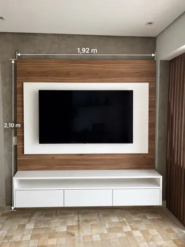 Painel de tv com Rack