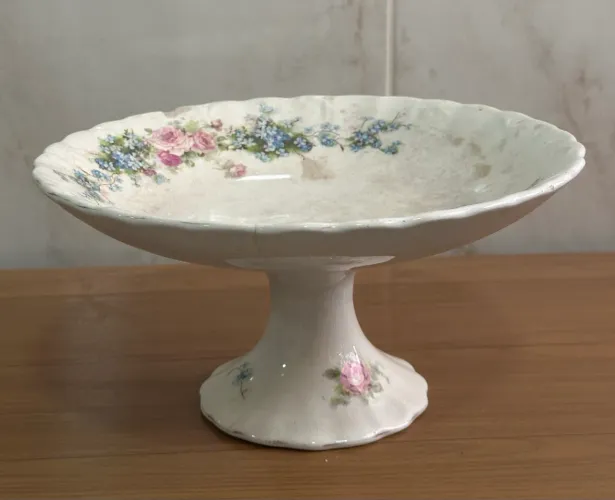 Antiga Fruteira em Faiança Inglesa-