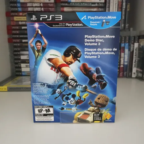 DISQUE DE DÉMO DE PLAYSTATION MOVE VOLUME 3 /NOVO LACRADO!!!! PS3