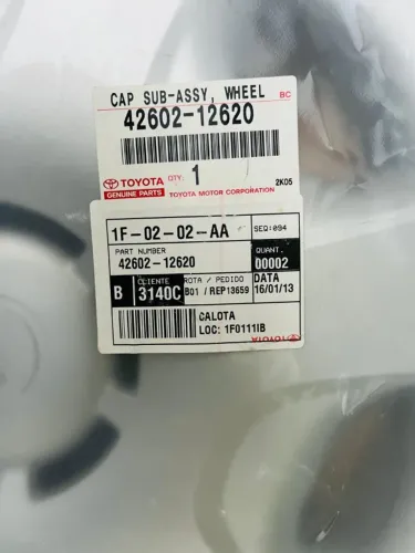 Calota Original Toyota Corolla Aro 15 - Código 42602-12620 - Nova