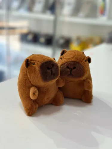Bichinhos de pelúcia fofos - capivara e elefante 