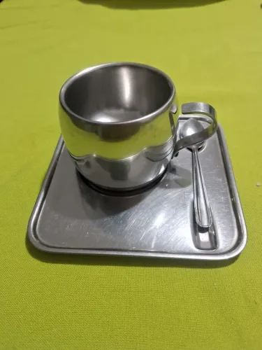Conjunto de 6 xícaras inox da tramontina