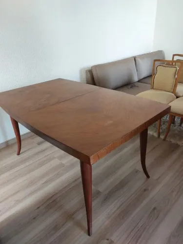 Mesa de jantar com 8 cadeiras década de 60