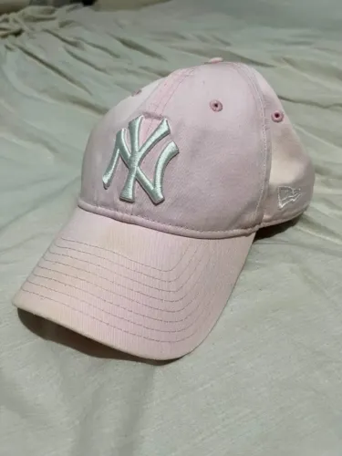 Boné New Era Aba Curva, cor Rosa, Original