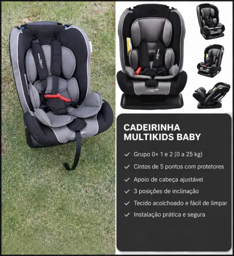 Cadeirinha de carro até 25kg