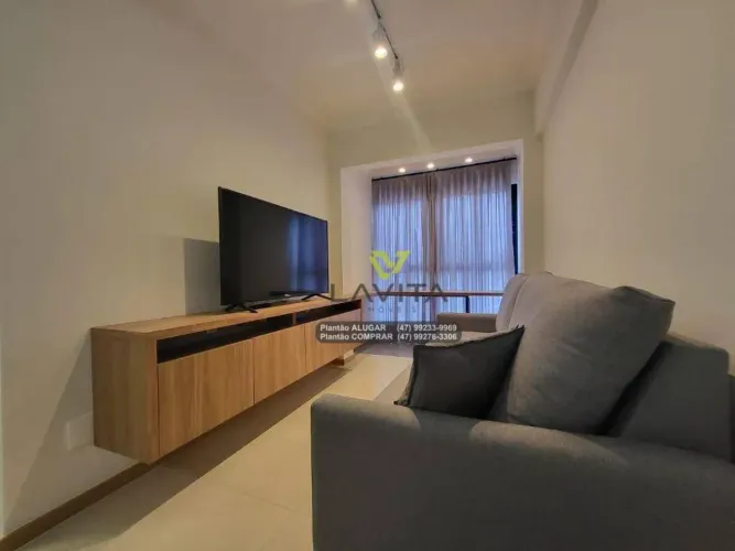 Apartamento com 1 dormitório para alugar, 37 m² por R$ 3.112,12/mês - Centro (Blumenau) -