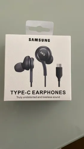 Fone de Ouvido Samsung tipo C com microfone e fio
