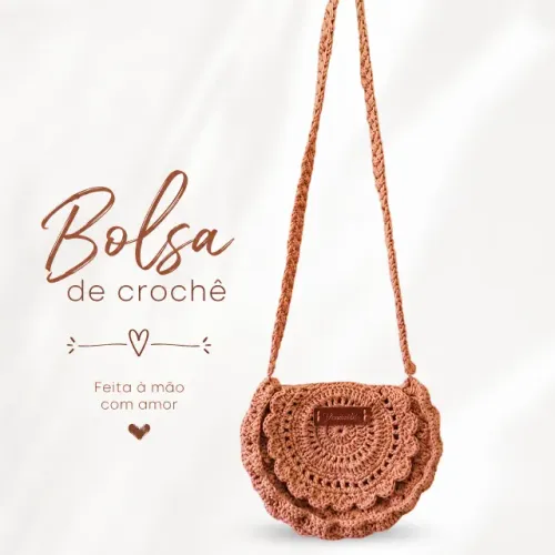 Bolsa artesanal de crochê. Leia a descrição.