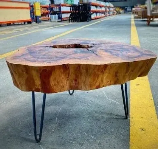 Mesa de centro tronco