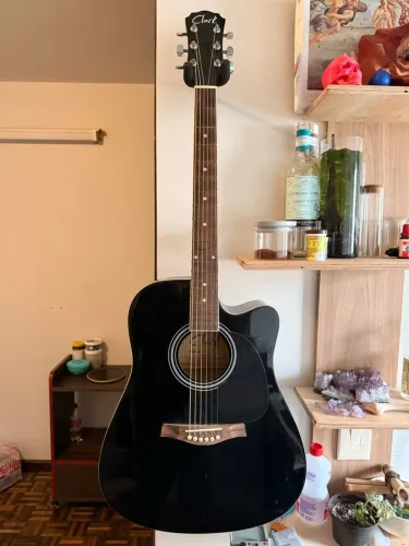 Violão Clark elétrico, cordas de aço