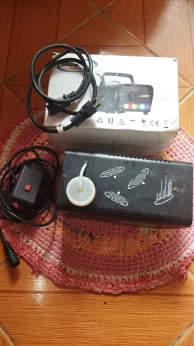 Máquina de fumaça com led rgb