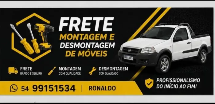 Fretes e montagens de móveis
