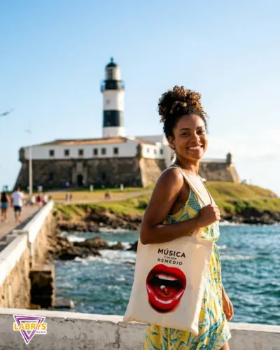 Ecobag Unissex Música É Um Bom Remédio Labrys Music