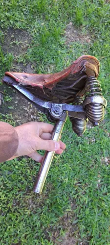 Selim bicicleta antiga alemã Goricke 