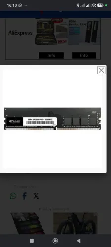 Memória UP Gamer UP3200 DDR4 8GB 3200MHz