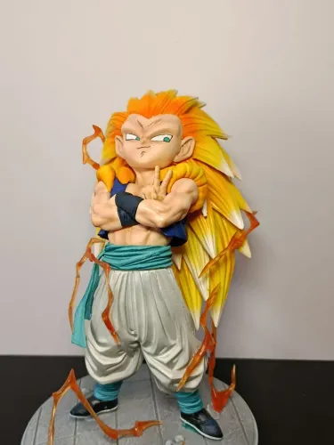 Action Figure Gotenks Super Saiyajin 3 Dragon Ball Z Estátua 25cm