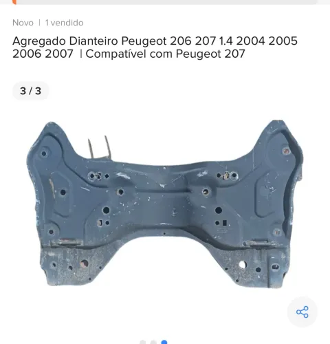 Agregador dianteiro Pegeot 207 1.4 