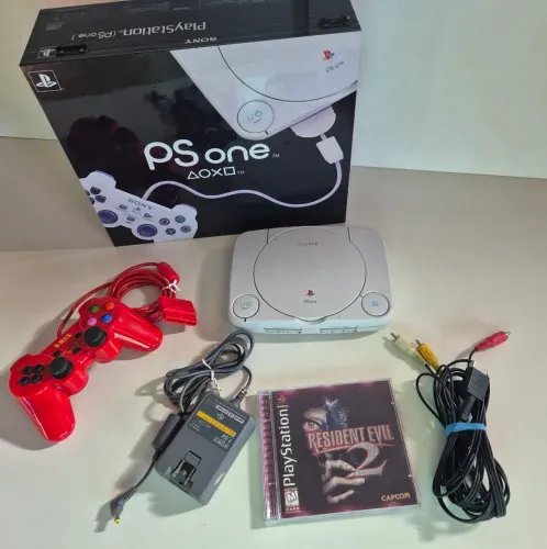 Console PsOne Ps1 Baby com caixa Mdf