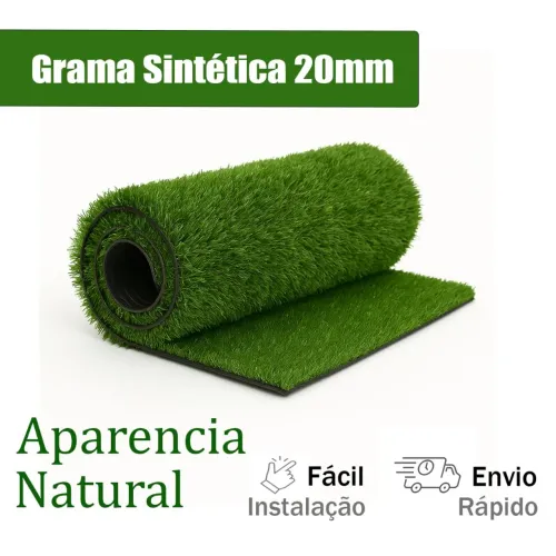 Grama sintética 20 milímetros
