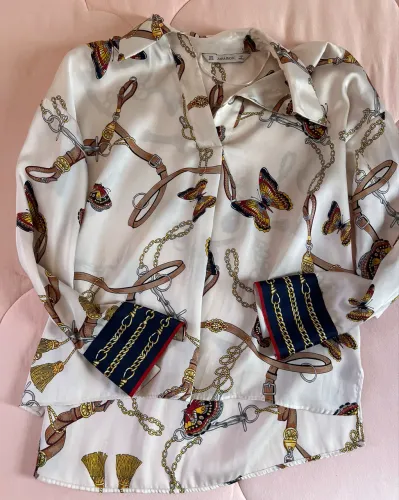 Camisa da Zara acetinada 