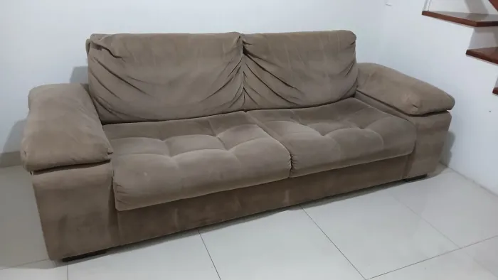 Sofá fixo Herval suede 2,30m