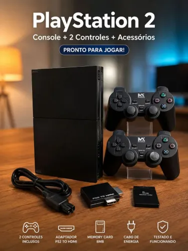 PS2 - Play Station 2 completo 