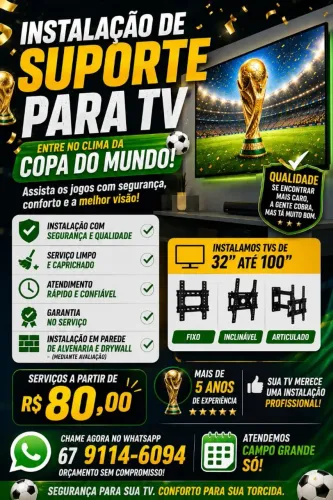suporte de Tv com instalação