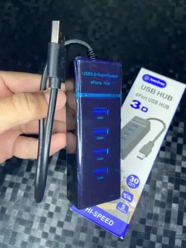 HUB USB 3.0 QUATRO PORTAS 5 GBPS MULTIFUNCIONAL PORTÁTIL 1 - AOWEIXUN