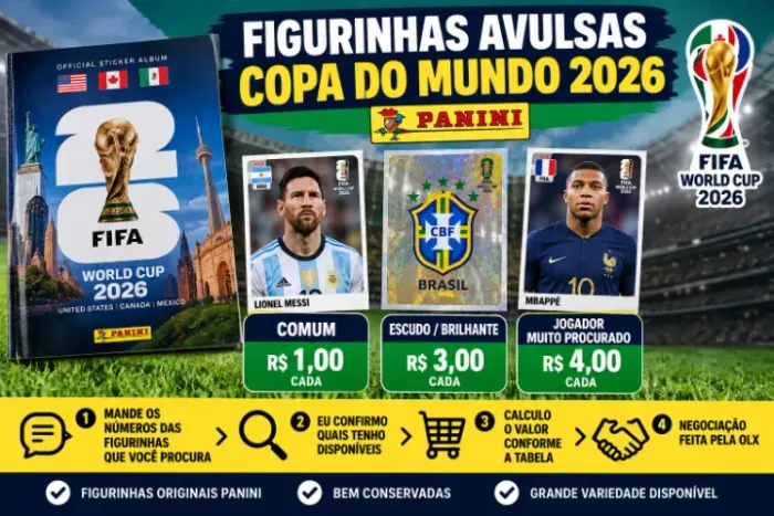 Figurinhas Copa do Mundo 2026 Avulsas Panini - Escolha