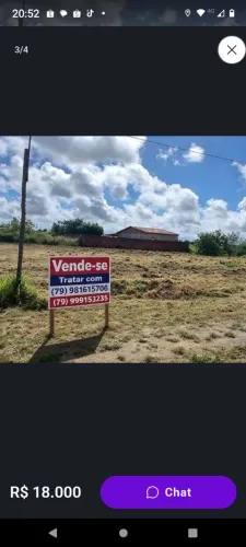 Vendo terreno em salgado