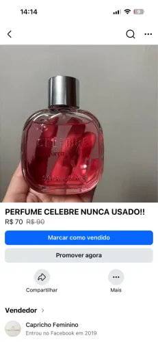 Perfume celebre NOVO