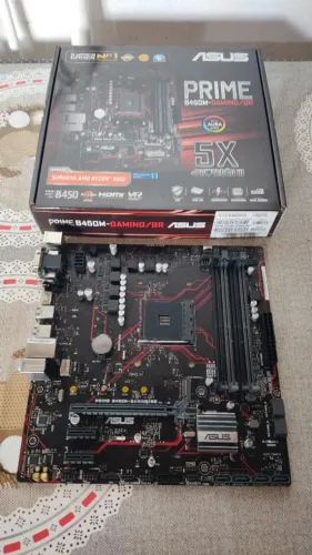 Placa mãe AM4 Asus Prime B450M-Gaming/BR