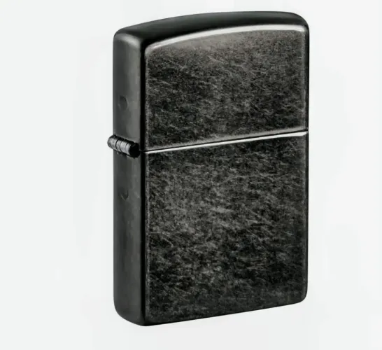 Zippo Isqueiro de bolso cinza, Original padrão.